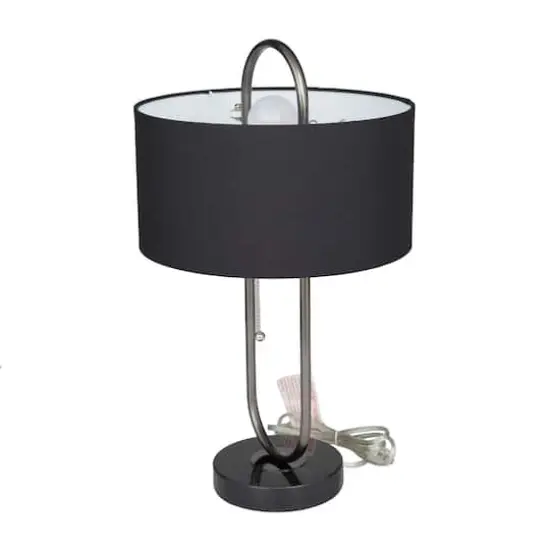 Black Iron Modern Accent Lamp 12" x 12" x 20" {3}