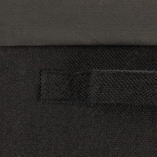 Household Essentials Narrow Collapsible Laundry Hamper with Liner & Lid Black {13}