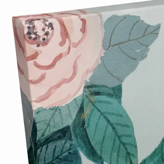 Green & Pink Botanical Canvas Wall Art {4}