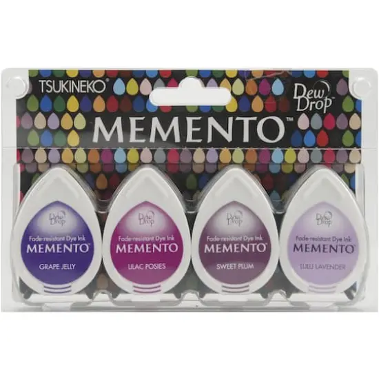 Memento&trade; Dew Drop&trade; Juicy Purples Dye Ink Pad Set {1}