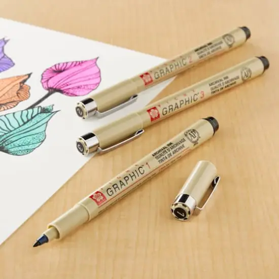 Pigma&reg; Graphic&trade; Black 3 Pen Set {3}