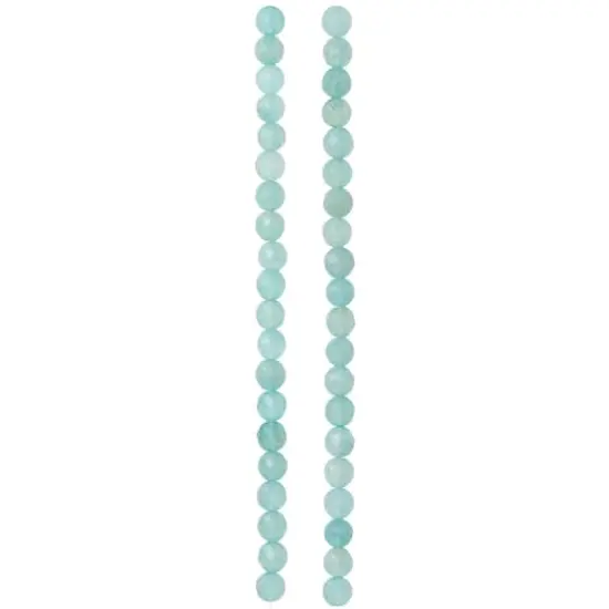 Aqua Faceted Quartzite Round Beads, 6mm by Bead Landing&trade; {4}