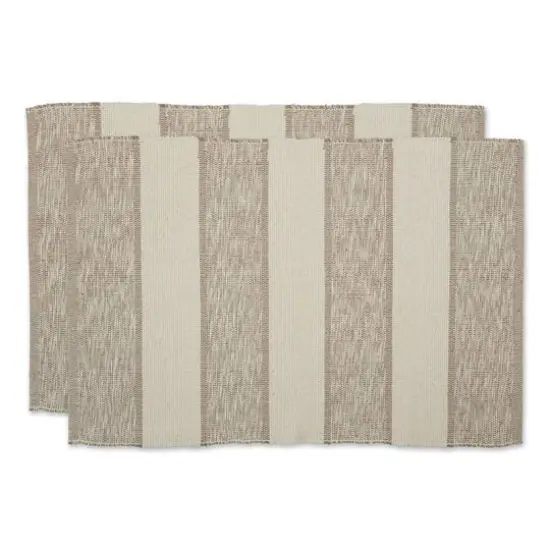 DII&reg; Brown Variegated Stripe Recycled Yarn Rug Set, 2ft. x 3ft. {1}