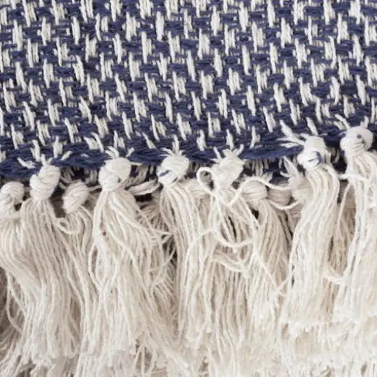 DII&reg; Nautical Blue Woven Throw {3}