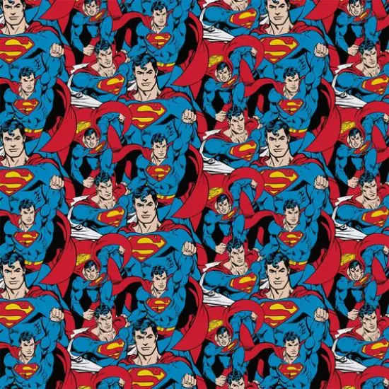 DC Comics Superman Crowd Precut Cotton Fabric {1}