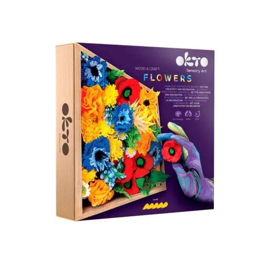 OKTO DIY Wood & Craft Freedom Flowers Clay Kit {1}