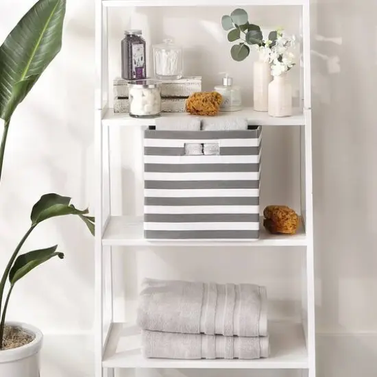 DII&reg; Striped Square Storage Cube Mineral {6}