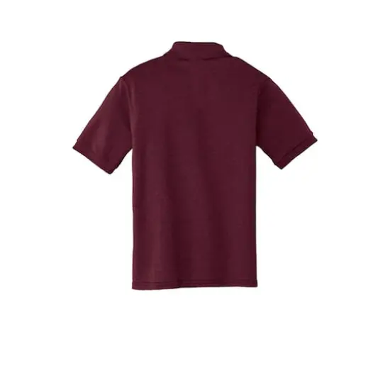 Port & Company&reg; Youth Core Blend Jersey Knit Polo Athletic Maroon {5}