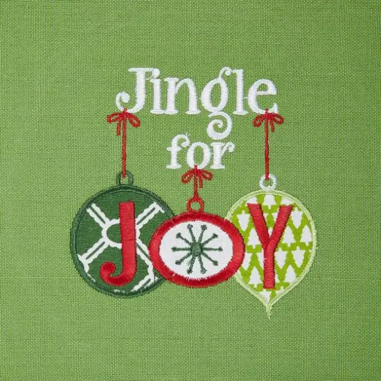 DII&reg; Jingle For Joy Embroidered Dishtowel Set {9}