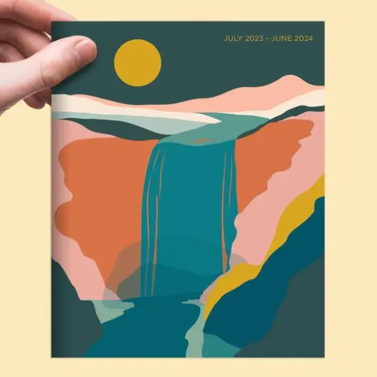 TF Publishing 2023-2024 Waterfall Medium Monthly Planner {7}