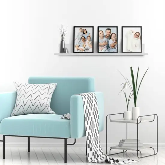 HangZ&trade; White No Stud Photo Ledge {5}