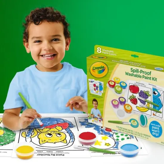 Crayola&reg; Spill-Proof Washable Paint Kit {11}