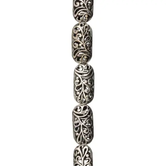 Silver Plated Vine Pattern Beads, 20mm by Bead Landing&trade; {1}