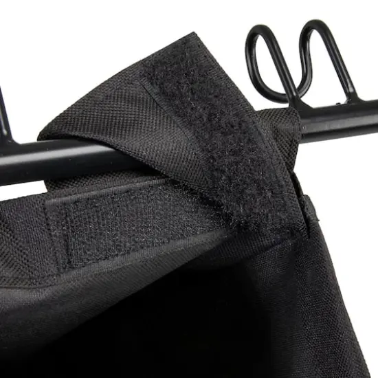 Household Essentials Rolling Laundry Hamper Black {7}