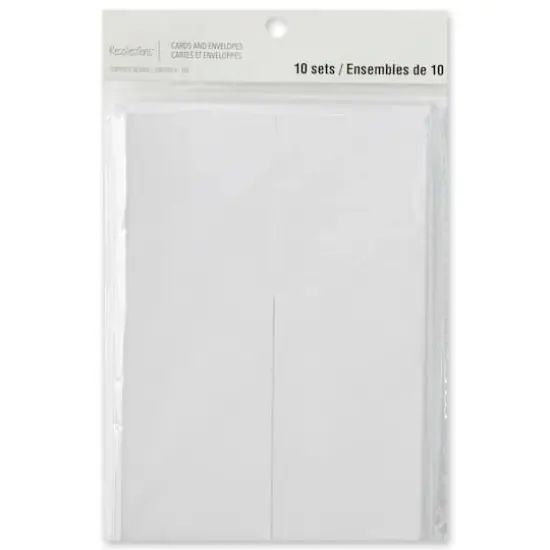 White Gatefold Cards & Envelopes by Recollections&trade;, 5" x 7" {5}