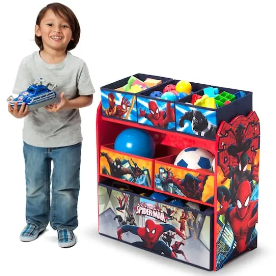 Spider-Man 6 Bin Design & Store Toy Organizer {4}