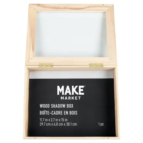 11.7" x 15" Hinged Wood Shadow Box by Make Market&reg; {5}