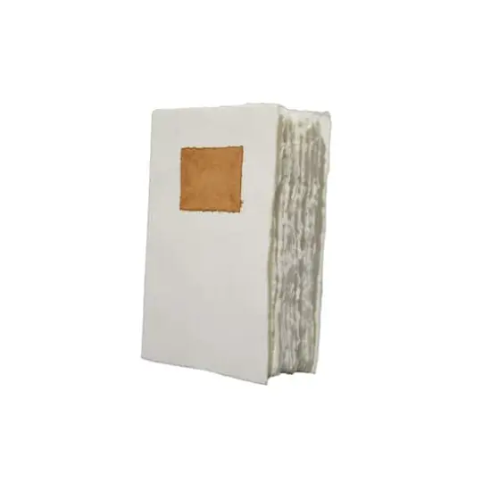 Lama Li Codex Soft Cover Handmade Journal, 5.9" x 8.3" Pure White Cotton {4}