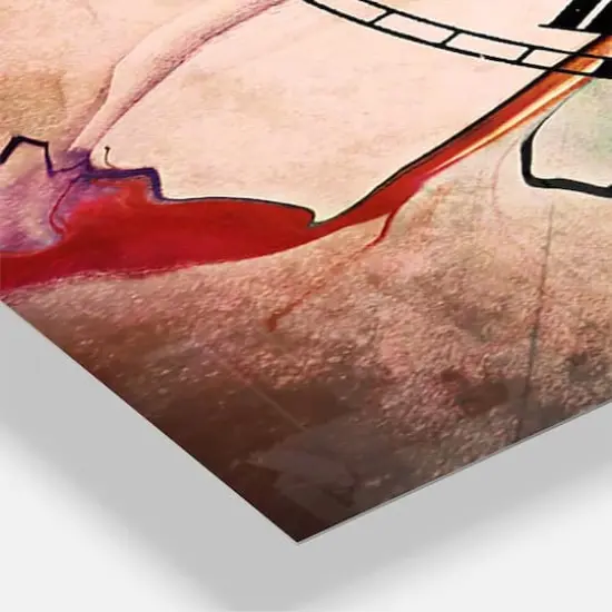 Designart Creative Flower In Multiple Colors Multipanel Wall Clock {5}