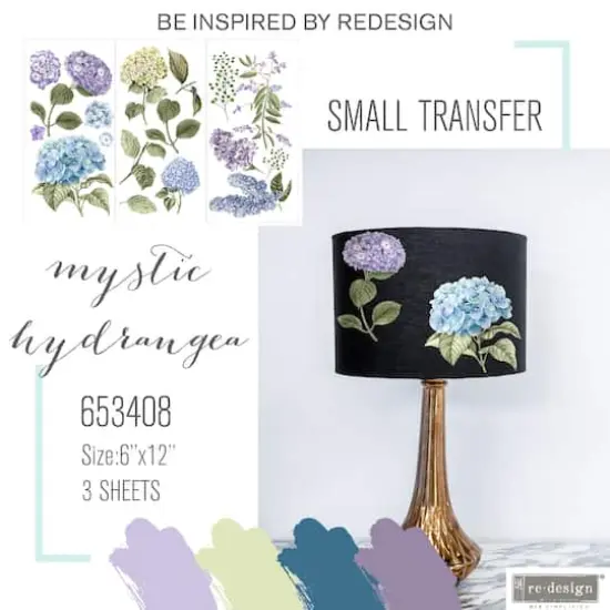 Prima&reg; Re-Design Mystic Hydrangeas D&eacute;cor Transfers {5}