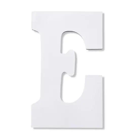 9" White MDF Whimsy Letter by Make Market&reg; E {1}