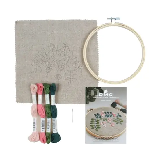DMC&reg; Indigo Intermediate Embroidery Kit with Hoop {4}