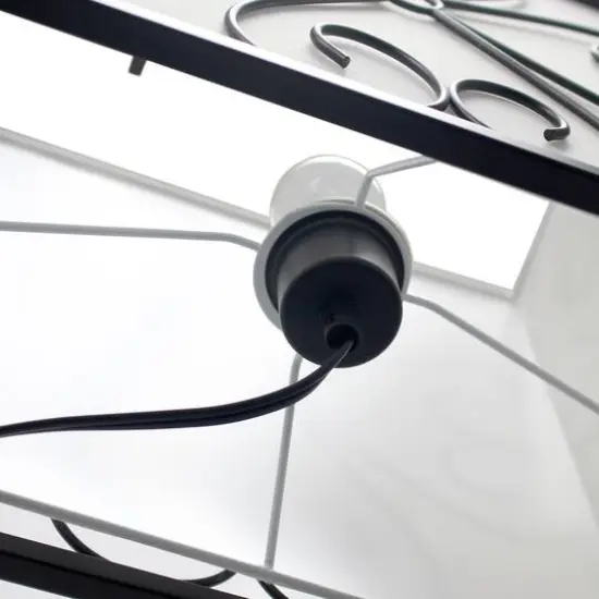 Elegant Designs™ 5ft. Black Organizer Storage Shelf and Wine Rack Floor Lamp {11}