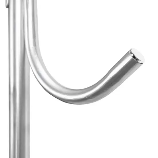 Hinge-It Clutterbuster 74" Steel Valet Family Towel Bar Silver {8}