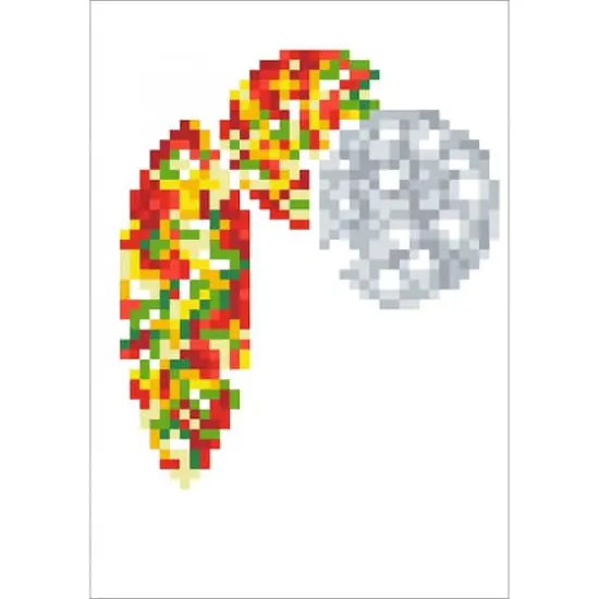 Diamond Dotz&reg; Merry Christmas Baubles Trad Diamond Painting Greeting Card Kit {3}