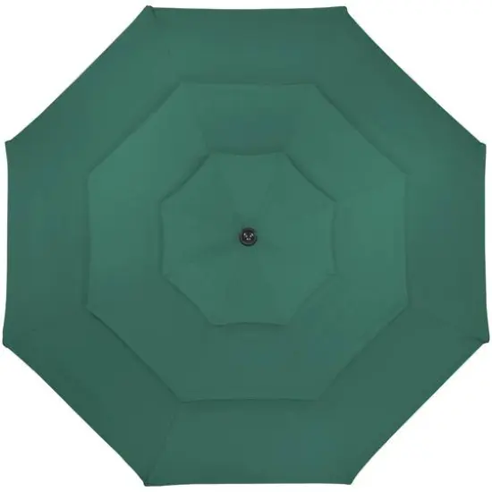 9.75ft. Outdoor Patio Market Umbrella with Hand Crank & Tilt Green {3}