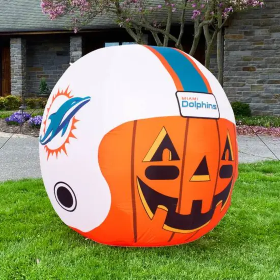 Sporticulture 4ft. Inflatable NFL Team Pride Jack-O' Helmet Miami Dolphins {6}