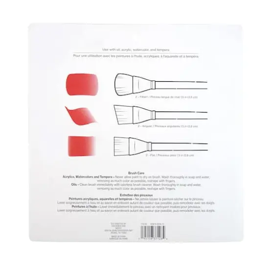 Multi-Purpose 6 Piece Synthetic Extra-Large Brush Set by Craft Smart&reg; {6}