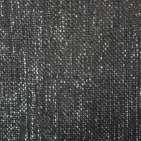 DII&reg; 17" Woven Paper Lurex Storage Bin Black and Silver {7}