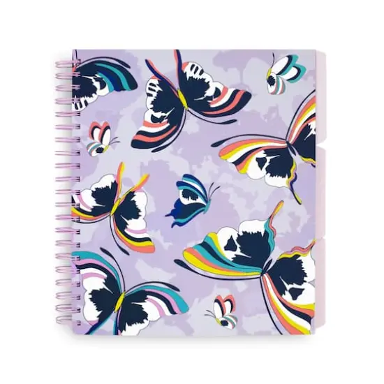 Vera Bradley&reg; Lavender Butterflies Subject Divided Notebook {1}