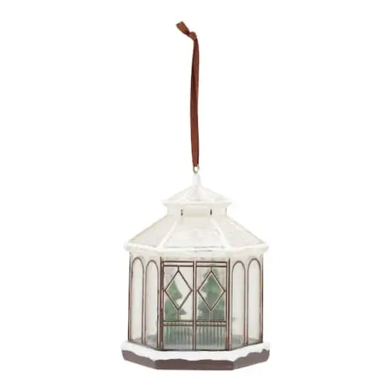 4ct. Winter Gazebo Ornament {4}