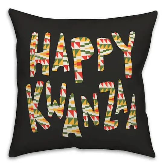 Happy Kwanzaa 2 Throw Pillow {3}