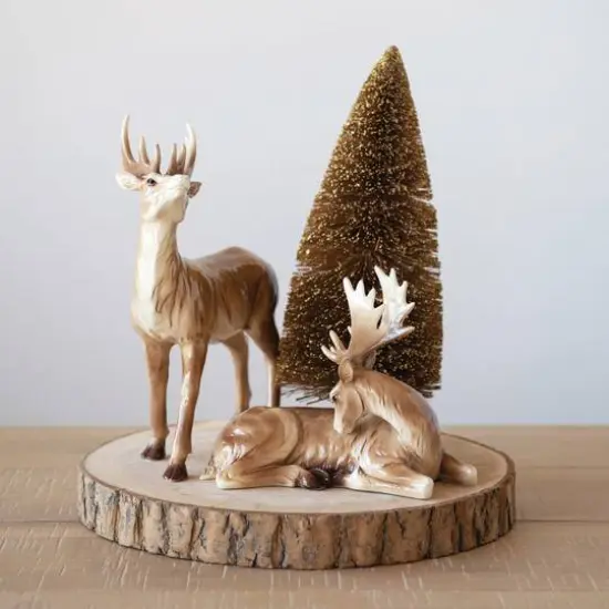 Hello Honey&reg; 12" Golden Sisal Bottle Brush Tree D&eacute;cor {3}