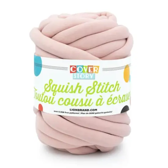 Lion Brand&reg; Cover Story&trade; Squish Stitch Yarn Sweet Pink {1}
