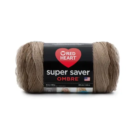 Red Heart&reg; Super Saver Ombre&trade; Yarn Cocoa {1}