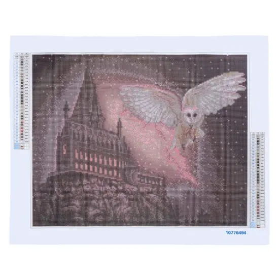 16" x 20" Castle & Owl Diamond Art Kit by Make Market&reg; {3}