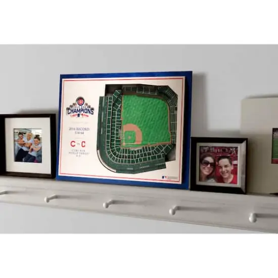 MLB Team 5-Layer StadiumView Wall Art Chicago Cubs World Series {4}