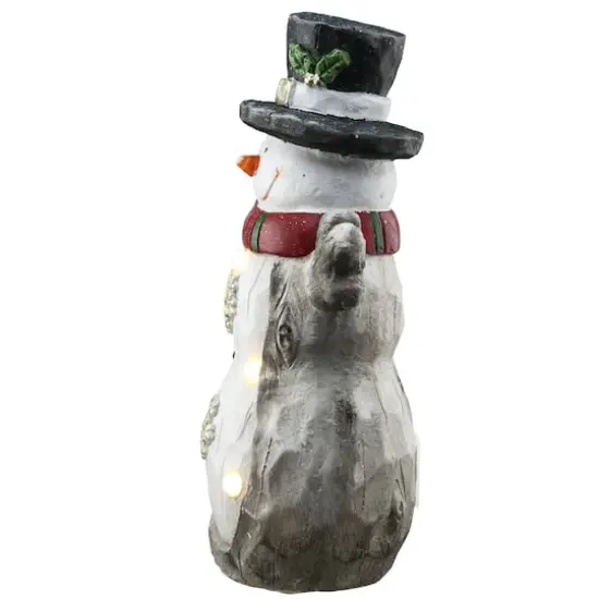 16.5" Lighted Snowman D&eacute;cor Piece {4}