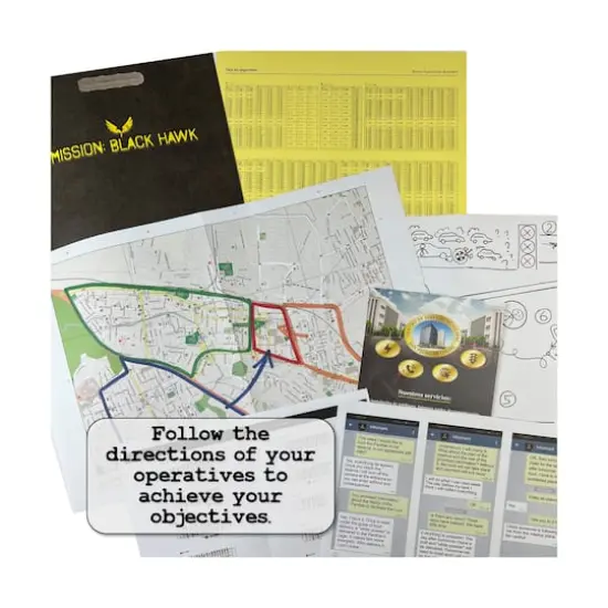 Murder Mystery Party Case Files: Black Hawk Live Mission Game {6}