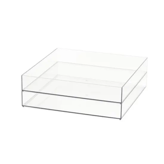 12" x 12" Clear Stackable Storage Tray by Simply Tidy&trade; {7}