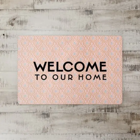 Welcome Quatre Floor Mat Orange {3}