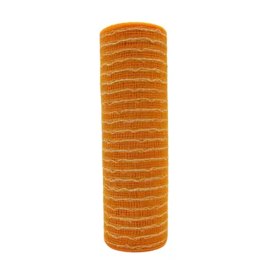 10" x 19ft. Orange Mesh by Celebrate It&trade; {1}