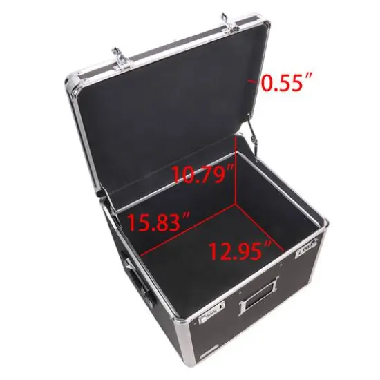 Vaultz Black Locking Mobile File Chest {5}