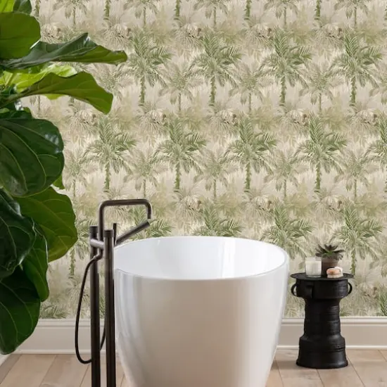 Tommy Bahama Cat Island Peel & Stick Wallpaper Palm {4}