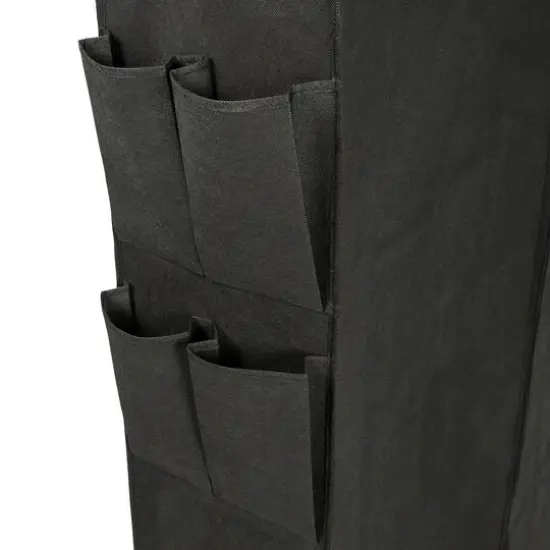 Honey Can Do Black Rolling Shoe Rack & Shoe Rack Cover {7}