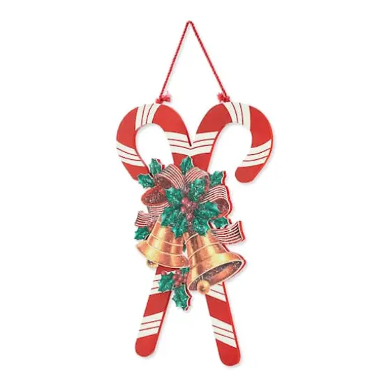 Glitzhome&reg; Christmas Candy Cane Wall D&eacute;cor {1}